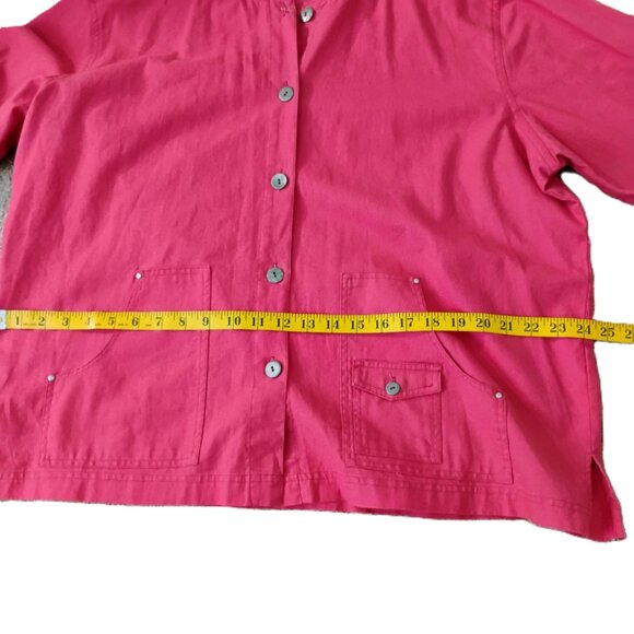 Oleg Cassini Button-up Hooded Jacket Three Pockets Button up Sleeves - Picture 11 of 12